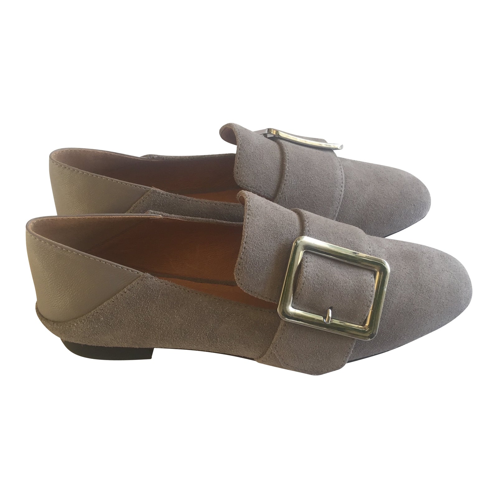 Bosque Suede Loafer Grey - Comfortable Collapsible Heel